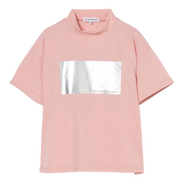 ROSASEN(ROSASEN)ゴルフウェア モックネック 半袖 箔プリントモックネック 048-23441-25SS-072…