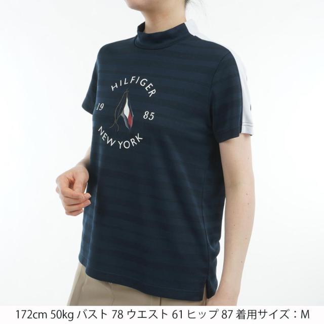 トミーヒルフィガーゴルフ(TOMMY HILFIGER GOLF)ゴルフウェア 吸水速乾 抗菌防臭 半袖 サークルロゴ モック…_1