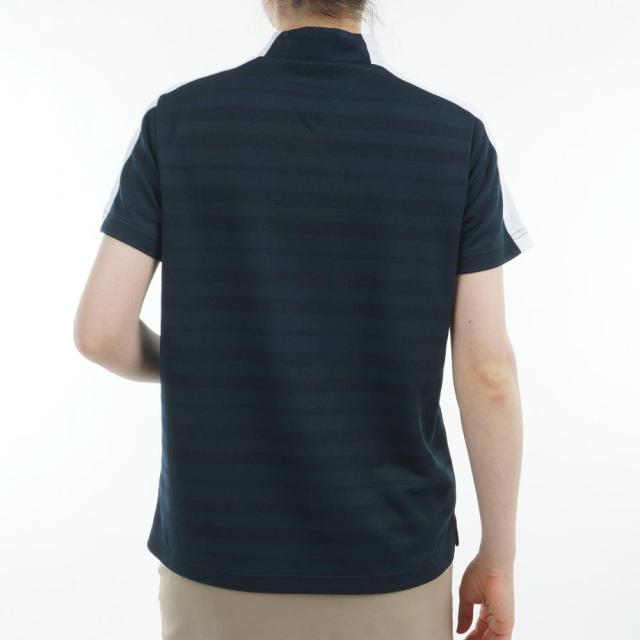 トミーヒルフィガーゴルフ(TOMMY HILFIGER GOLF)ゴルフウェア 吸水速乾 抗菌防臭 半袖 サークルロゴ モック…_2