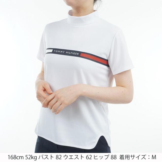 トミーヒルフィガーゴルフ(TOMMY HILFIGER GOLF)ゴルフウェア 吸水速乾 半袖 ラインロゴ モックネックシャツ…_1