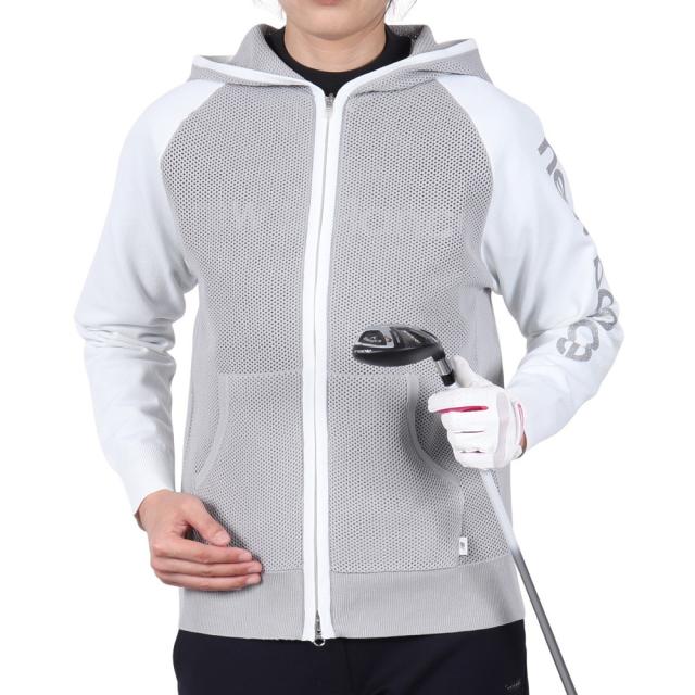 ニューバランス(new balance)ゴルフウェア 長袖 パーカー フルジップ ニット フーディー 012-5172501-…