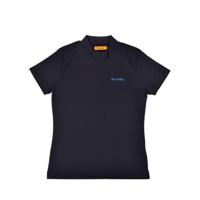 レザレクション(Resurrection)ゴルフウェア 軽量 GMジャガード 半袖 モックネックシャツ BE12IN19-W(…