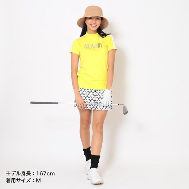 キャロウェイ(CALLAWAY)ゴルフウェア 半袖モックネックシャツラインストーン付 C26134209-1060(Lady’…_3