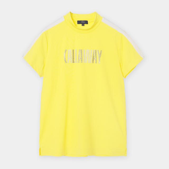 キャロウェイ(CALLAWAY)ゴルフウェア 半袖モックネックシャツラインストーン付 C26134209-1060(Lady’…_4