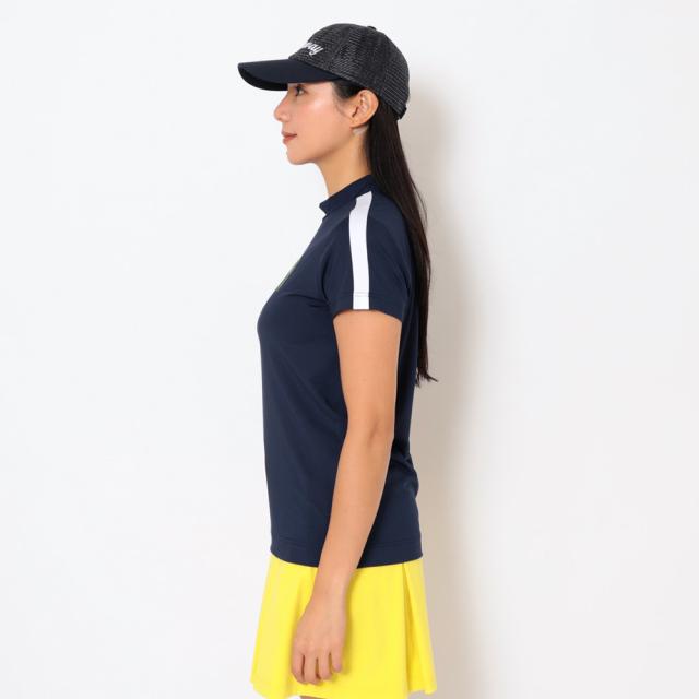 キャロウェイ(CALLAWAY)ゴルフウェア 半袖モックネックシャツラインストーン付 C26134209-1120(Lady’…_1