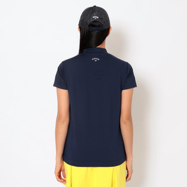 キャロウェイ(CALLAWAY)ゴルフウェア 半袖モックネックシャツラインストーン付 C26134209-1120(Lady’…_2
