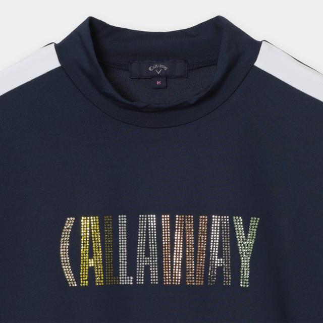 キャロウェイ(CALLAWAY)ゴルフウェア 半袖モックネックシャツラインストーン付 C26134209-1120(Lady’…_6