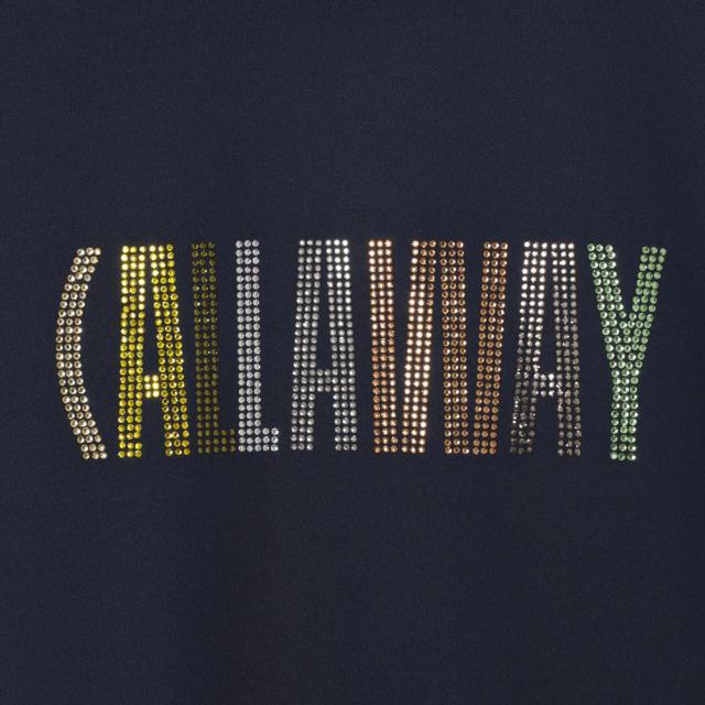 キャロウェイ(CALLAWAY)ゴルフウェア 半袖モックネックシャツラインストーン付 C26134209-1120(Lady’…_9