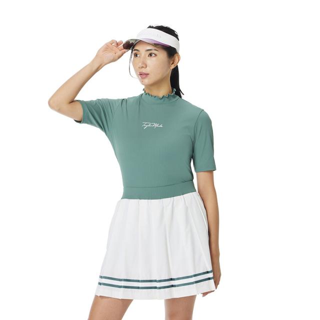テーラーメイド(TAYLORMADE)ゴルフウェア 接触冷感 吸汗速乾 半袖 フリル モックネックシャツ M24196-TL8… 6,653円