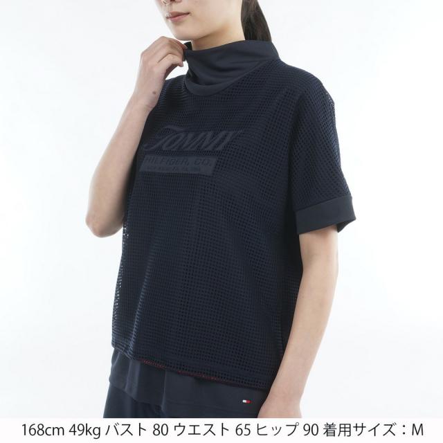 トミーヒルフィガーゴルフ(TOMMY HILFIGER GOLF)ゴルフ メッシュレイヤード モックネック 半袖シャツ THL…_1