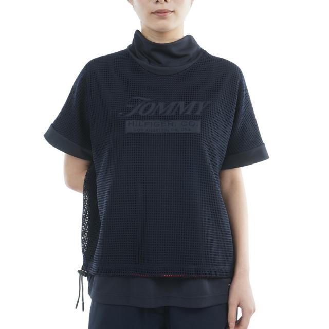 トミーヒルフィガーゴルフ(TOMMY HILFIGER GOLF)ゴルフ メッシュレイヤード モックネック 半袖シャツ THL…
