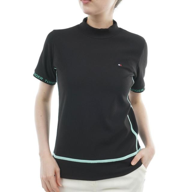 トミーヒルフィガーゴルフ(TOMMY HILFIGER GOLF)ゴルフウェア ストレッチコードピケ 半袖モックネックシャツ …
