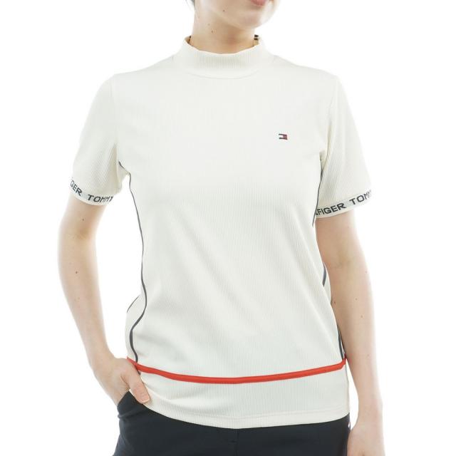 トミーヒルフィガーゴルフ(TOMMY HILFIGER GOLF)ゴルフウェア ストレッチコードピケ 半袖モックネックシャツ …
