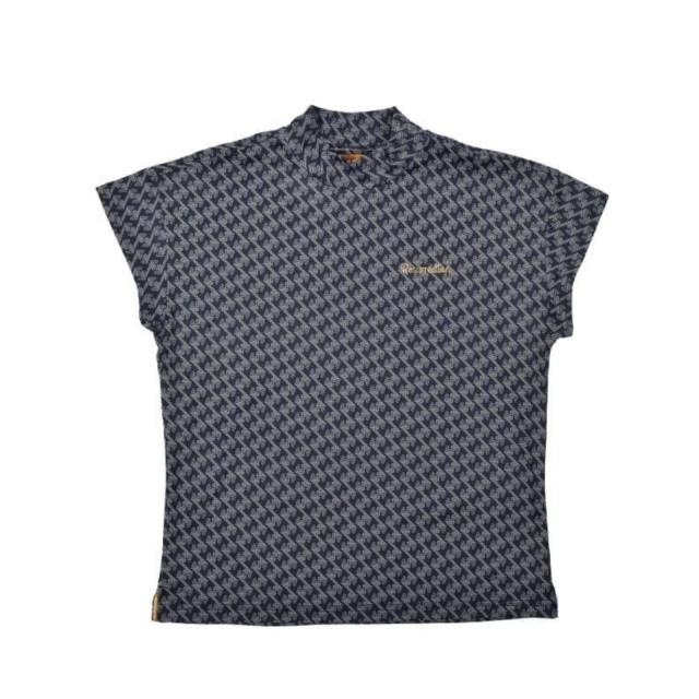 レザレクション(Resurrection)ゴルフ 半袖 GMプリントモックネック BF12IN23-W BLK(Lady’s)