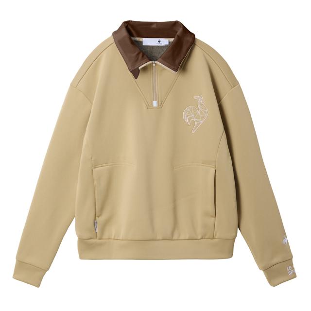 ルコックスポルティフ(lecoqsportif)ゴルフウェア 蓄熱保温 ハーフジップ 長袖 スウェット LG5FSW01L B…