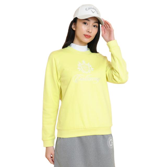 キャロウェイ(CALLAWAY)ゴルフウェア プルオーバー 長袖 クルーネックスウェット C25117201-1061(Lad…