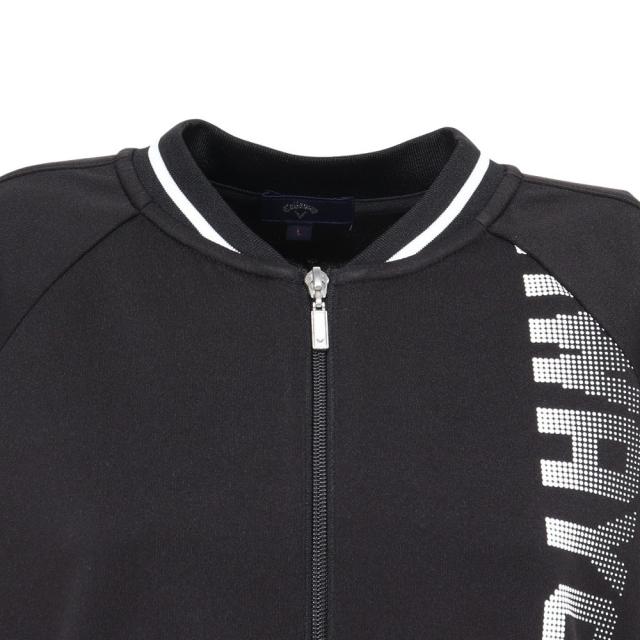 キャロウェイ(CALLAWAY)ゴルフウェア ダンボールスウェット 長袖 フルジップブルゾン C24217201-1010(L…_4