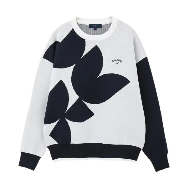 キャロウェイ(CALLAWAY)ゴルフウェア 長袖 クルーネックニット C24118201-1120(Lady’s)