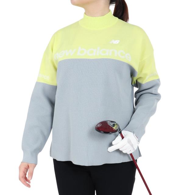 ニューバランス(new balance)ゴルフウェア 長袖ニット モックネック プルオーバー 012-4270502-060(…
