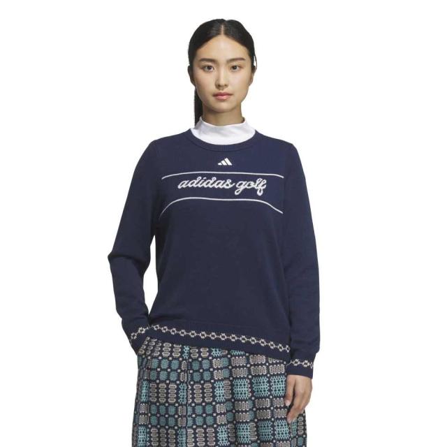 アディダス(adidas)ゴルフウェア 長袖 トラディショナルパターン フルファッション クルートップス JWK02-JM30…