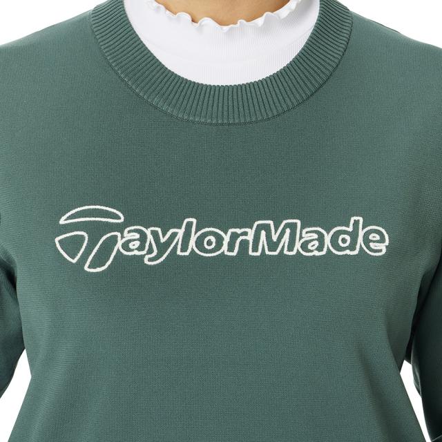 テーラーメイド(TAYLORMADE)ゴルフウェア チェーンステッチロゴ 長袖セーター M24145-TL786(Lady’s)_2