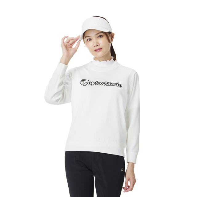テーラーメイド(TAYLORMADE)ゴルフウェア チェーンステッチロゴ 長袖セーター M24146-TL786(Lady’s)