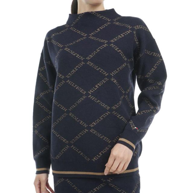 トミーヒルフィガーゴルフ(  GOLF)ゴルフウェア 長袖 ジャガードボトルネックセーター THLA…