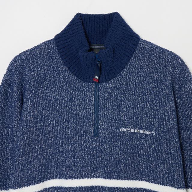ROSASEN(ROSASEN)ゴルフウェア 長袖 ハーフジップ ボーダーニット 045-14013-25AW-096(Lad…_2