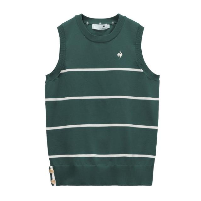 【ポイント5％！5/3 21:00〜22:59限定】ルコックスポルティフ(lecoqsportif)ゴルフウェア 2WAYニットベスト LG6SVE50L GR00(Lady’s)_2