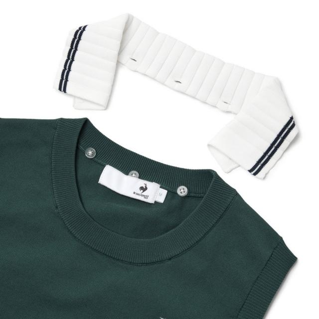 【ポイント5％！5/3 21:00〜22:59限定】ルコックスポルティフ(lecoqsportif)ゴルフウェア 2WAYニットベスト LG6SVE50L GR00(Lady’s)_4