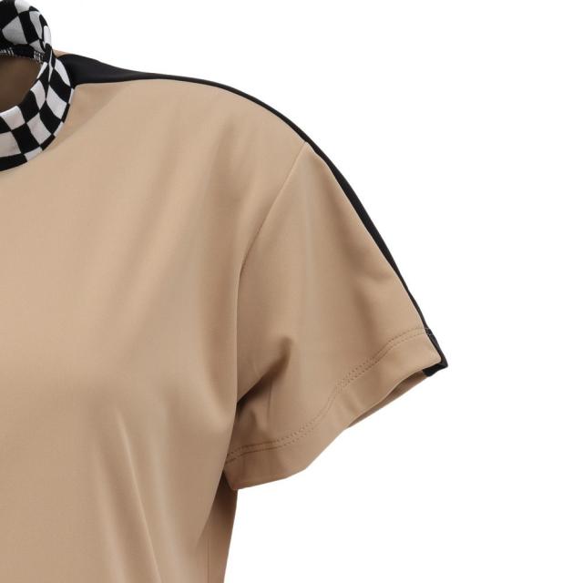 ルコックスポルティフ(lecoqsportif)ゴルフウェア 吸汗速乾 ワイドフィット モックネック半袖シャツ LG5SHS5…_5