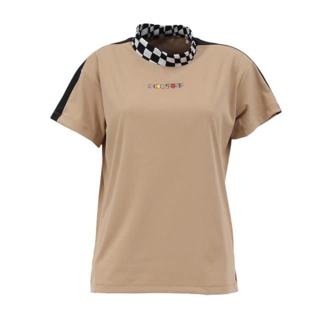 ルコックスポルティフ(lecoqsportif)ゴルフウェア 吸汗速乾 ワイドフィット モックネック半袖シャツ LG5SHS5…