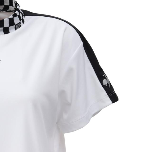 ルコックスポルティフ(lecoqsportif)ゴルフウェア 吸汗速乾 ワイドフィット モックネック半袖シャツ LG5SHS5…_5