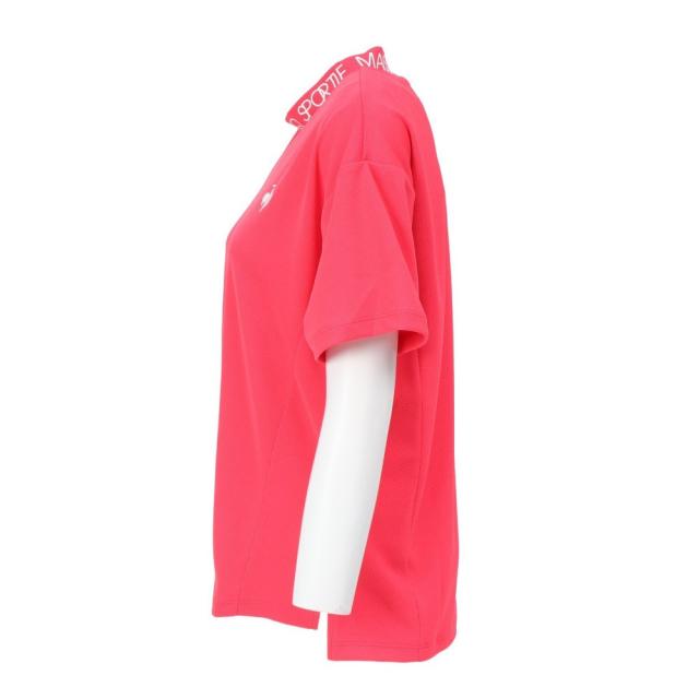 ルコックスポルティフ(lecoqsportif)ゴルフウェア 吸汗速乾 ワイドシルエット モックネック半袖シャツ LG5SHS…_1