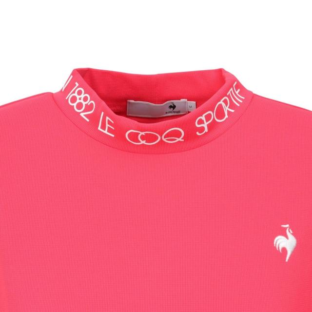 ルコックスポルティフ(lecoqsportif)ゴルフウェア 吸汗速乾 ワイドシルエット モックネック半袖シャツ LG5SHS…_4