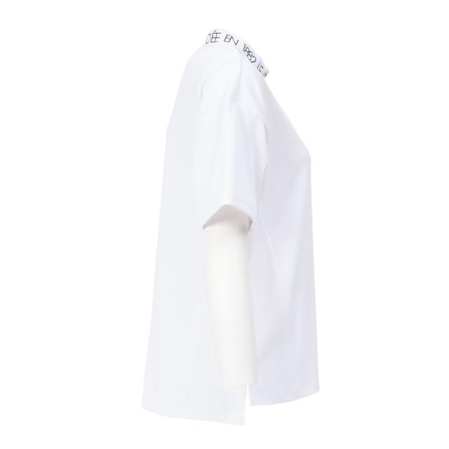 ルコックスポルティフ(lecoqsportif)ゴルフウェア 吸汗速乾 ワイドシルエット モックネック半袖シャツ LG5SHS…_3
