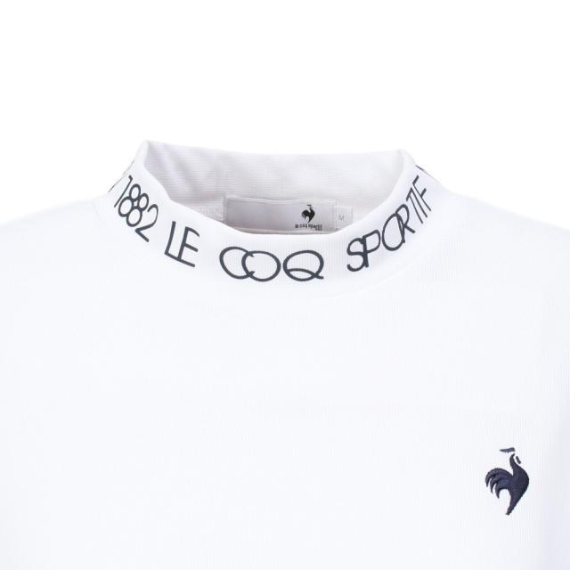 ルコックスポルティフ(lecoqsportif)ゴルフウェア 吸汗速乾 ワイドシルエット モックネック半袖シャツ LG5SHS…_4