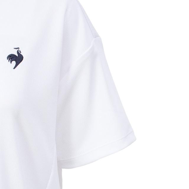 ルコックスポルティフ(lecoqsportif)ゴルフウェア 吸汗速乾 ワイドシルエット モックネック半袖シャツ LG5SHS…_5