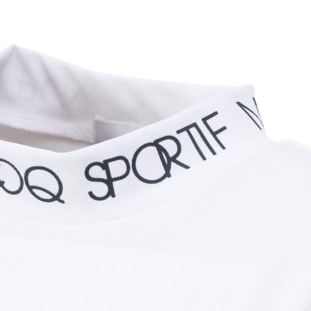 ルコックスポルティフ(lecoqsportif)ゴルフウェア 吸汗速乾 ワイドシルエット モックネック半袖シャツ LG5SHS…_7
