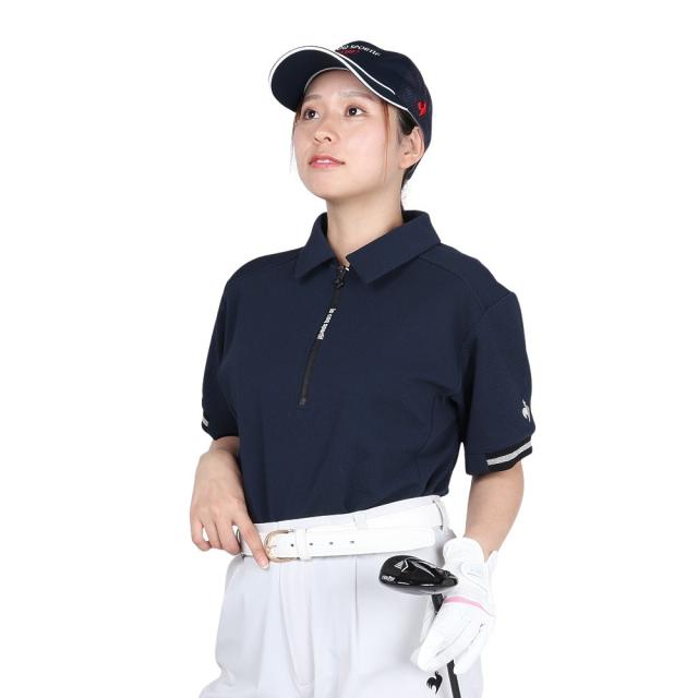 ルコックスポルティフ(lecoqsportif)ゴルフウェア 吸汗 半袖カットソー LG5FSW80L NV00(Lady’s)