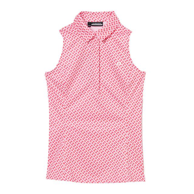 J.LINDEBERG(J.LINDEBERG)ゴルフウェア Dena Print スリーブレスシャツ 072-23471-0…