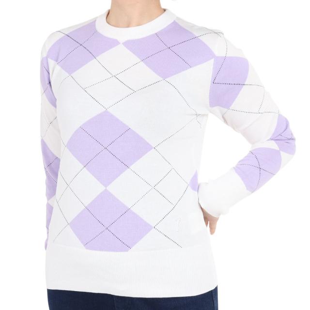 ゴルフィーノ(GOLFINO)ゴルフウェア ニット SHIFTING DUNE プルオーバーセーター 4412122-407(…