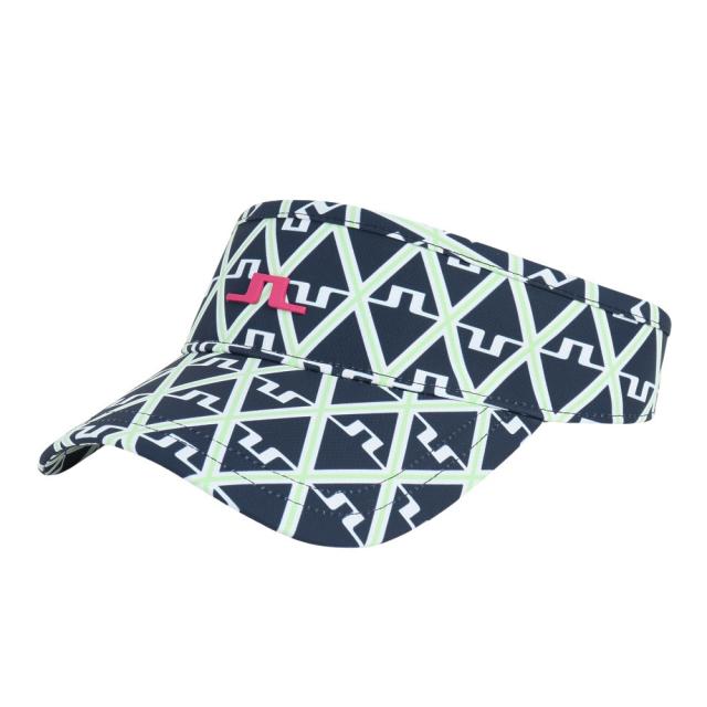 【ポイント5％！2/23 21:00〜22:59限定】J.LINDEBERG(J.LINDEBERG)ゴルフ Bonnie Print バイザー 073-51364-098(Lad…