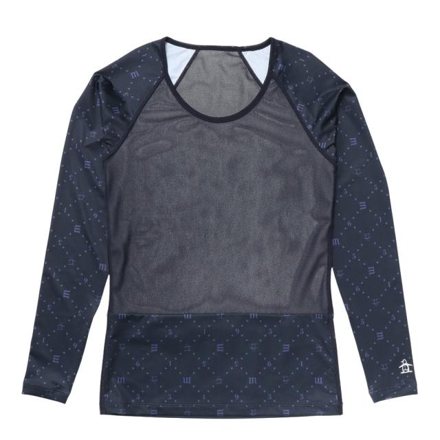 マンシング(MUNSING)ゴルフウェア 飛びプリント インナーシャツ MG5SUD23L NV00(Lady’s)