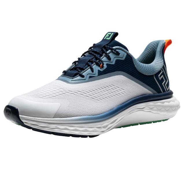 フットジョイ(FOOT JOY)ゴルフシューズ スパイクレス クオンタム テキスタイル レース WT/NV 57041 W(M…