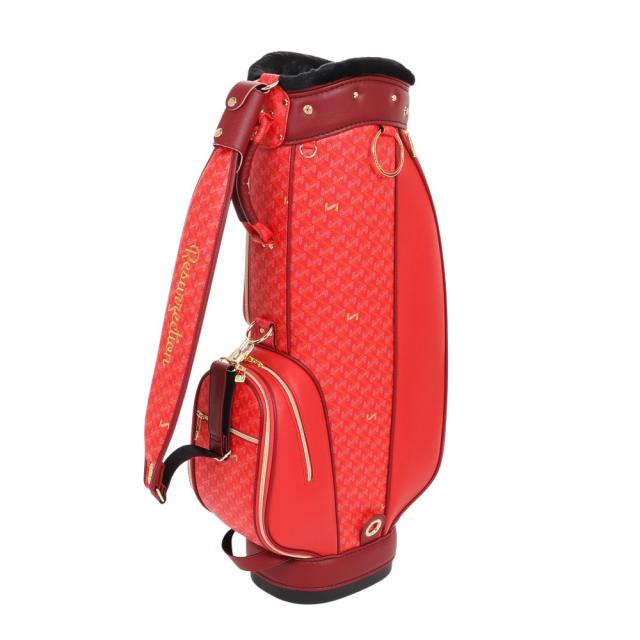 レザレクション(Resurrection)ゴルフ キャディバッグ カート式 8.5型 5分割 ラリーナ ノーブルレッド RED…