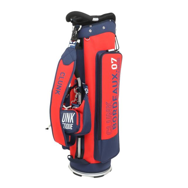 クランク(CLUNK)ゴルフ キャディバッグ カート式 9.5型 5分割 トリカラシリーズ CL5PNC38 NVY(Men’…