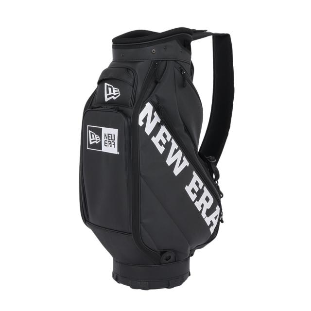 【ポイント5％！4/23 21:00〜22:59限定】ニューエラ(NEW ERA)ゴルフ カート式 キャディバッグ プロ ツアーバッグ ワードマークロゴ 10.5型 6分割 143…_1