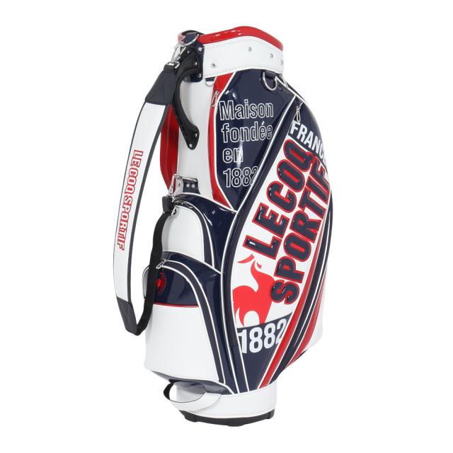 ルコックスポルティフ(lecoqsportif)ゴルフ カート式 ビッグロゴ キャディバッグ 9.5型 6分割 LG5SCB0…