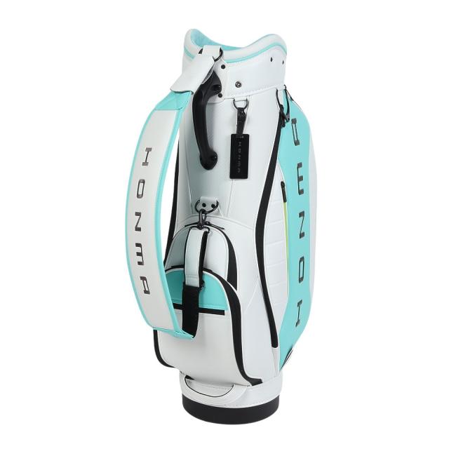 本間ゴルフ(HONMA)ゴルフ カート式 キャディバッグ プロレプリカ 9.5型 5分割 CB12603 WH/T BL(Me…